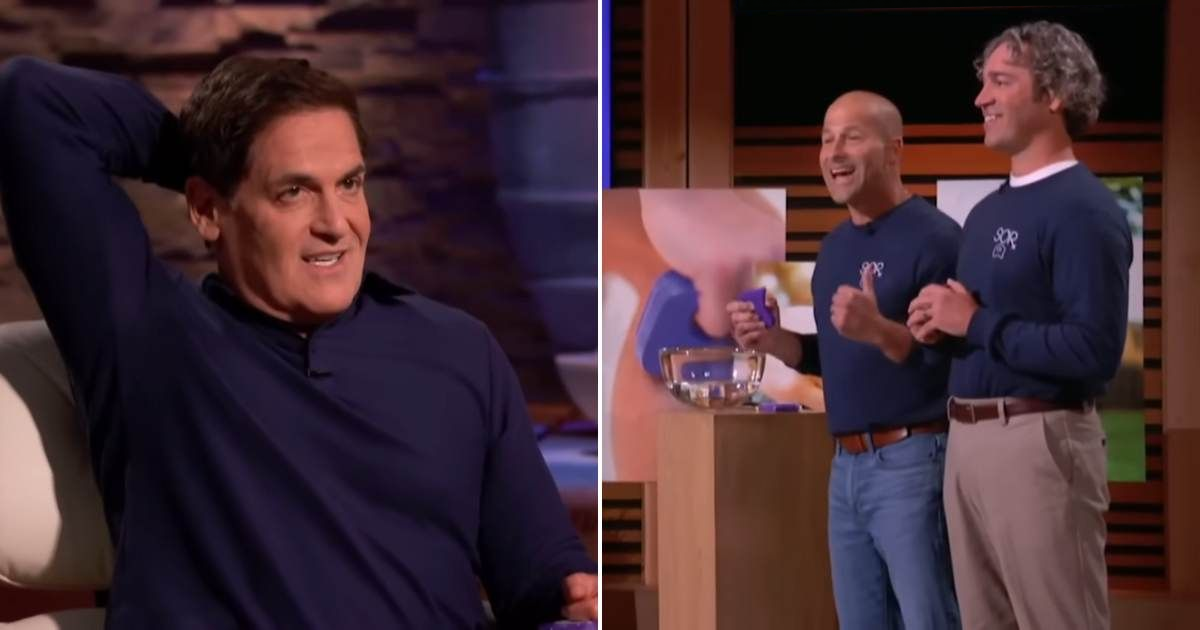 Billionaire Investor and Businessman Mark Cuban scraping his neck with a SORTOOL Pro as we negotiate on SHARKTANK.